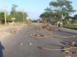 Bloqueo en carretera