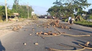 Bloqueo en carretera