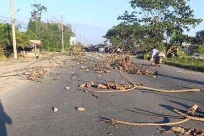 Bloqueo en carretera