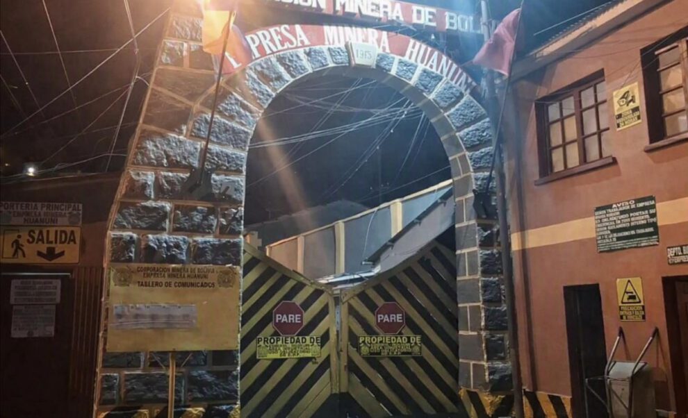 Imagen del frontis de la mina