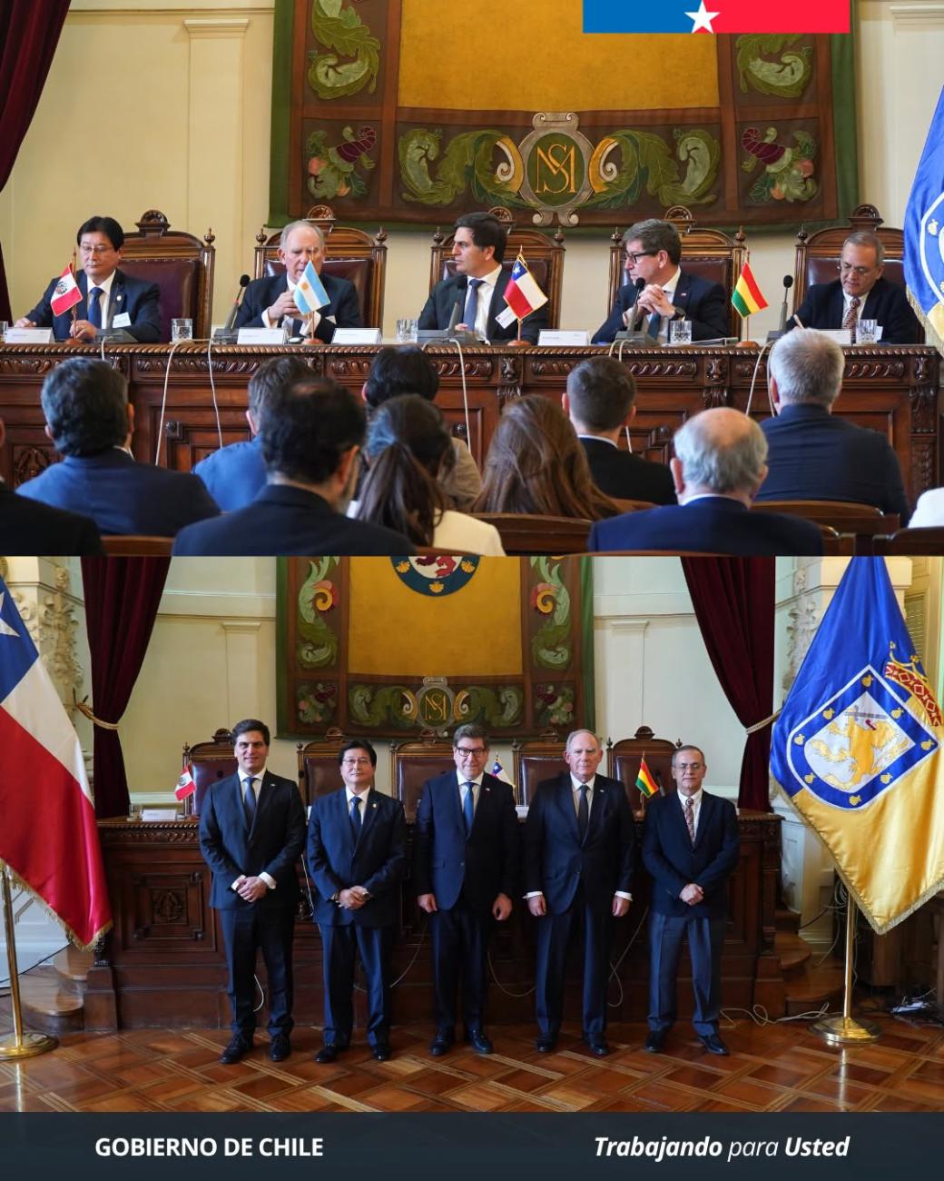 Autoridades de Chile, Argentina, Bolivia y Perú