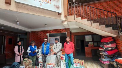 Entrega de donaciones