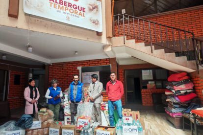 Entrega de donaciones