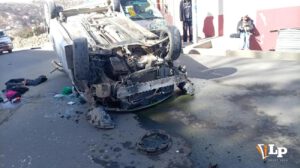 Vuelco de tonel Av. Panamericana