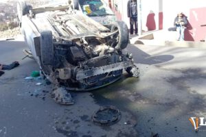 Vuelco de tonel Av. Panamericana