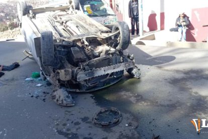 Vuelco de tonel Av. Panamericana