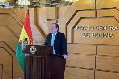 El presidente del BCB, David Espinoza