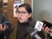 La diputada Claros en conferencia de prensa
