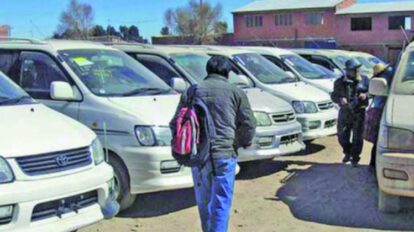 Se estima que hay más de un millón de autos indocumentados en Bolivia