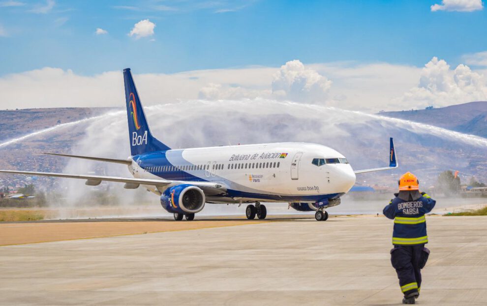 La aerolínea estatal Boliviana de Aviación (BoA)