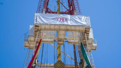Torre de perforación de pozo de gas