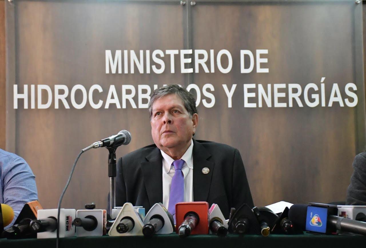 El ministro de Hidrocarburos y Energías, Marcelo Blanco