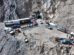 Vista general del campamento y la zona de excavación intervenida en Sorata