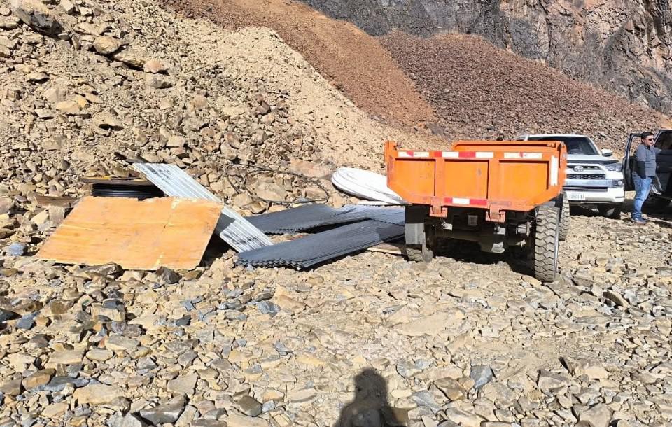 Intervención a una actividad de minería ilegal