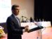 El Presidente Paz durante un discurso en La Paz