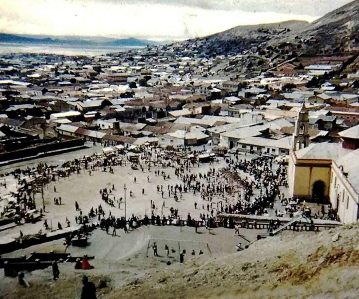 Santuario de la Virgen del Socavón en los años ochenta