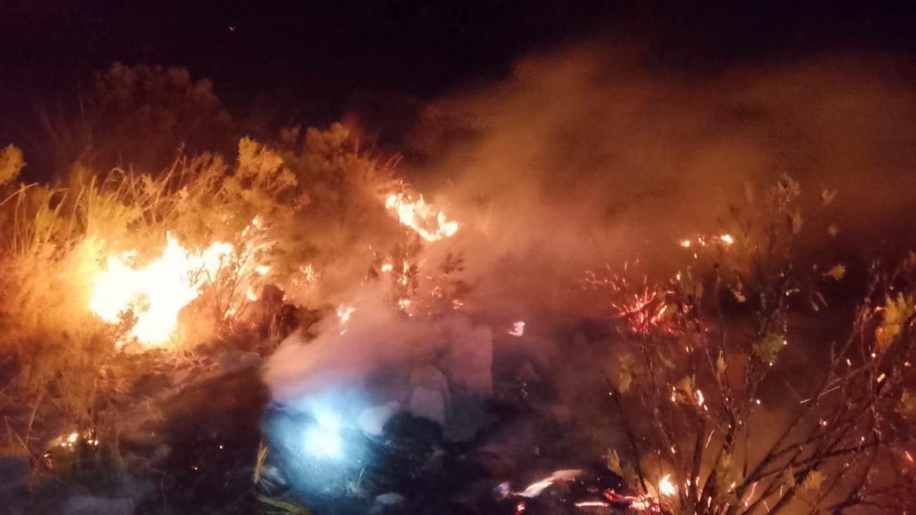 Imagen del incendio