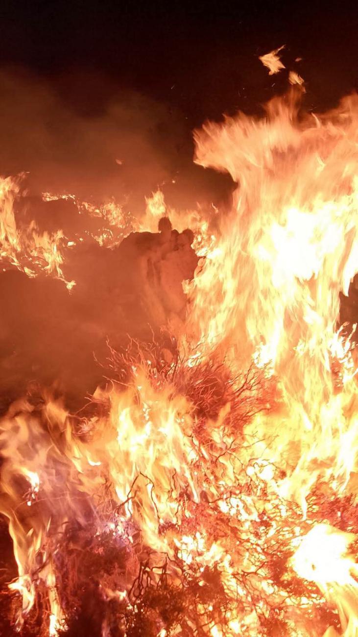Imagen del incendio