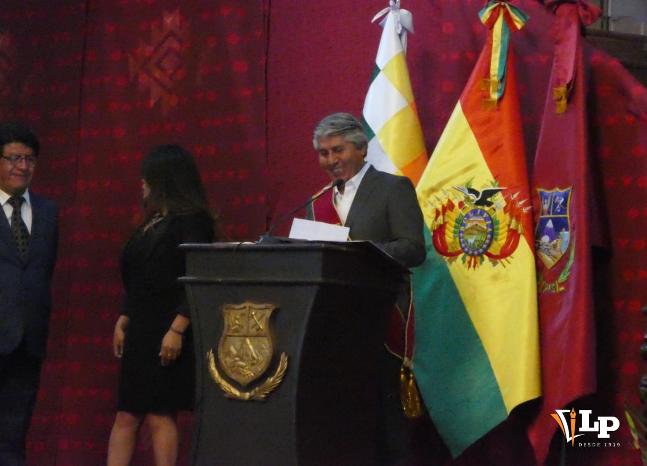 El gobernador de Oruro, Edgar Sánchez Aguirre