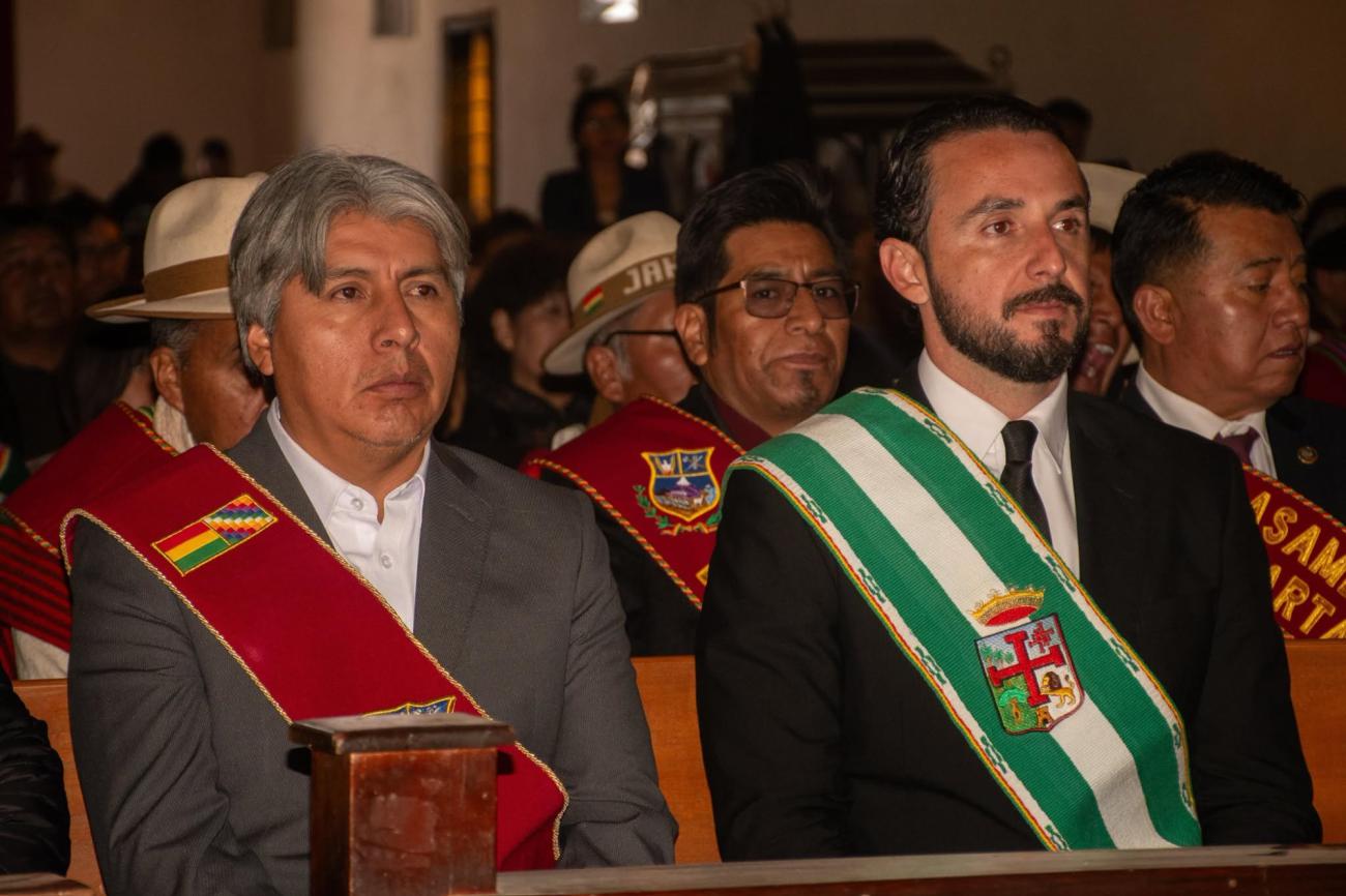 Los gobernadores de Oruro y Santa Cruz