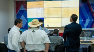 La nueva sala de monitoreo de la estatal petrolera