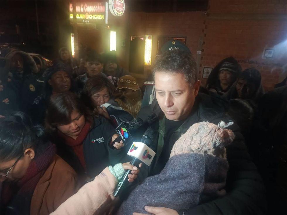 El vicepresidente Edmand Lara en su visita a Viacha