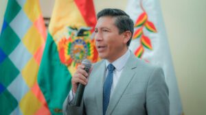 El exviceministro de Justicia Indígena, Franz García
