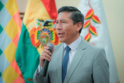 El exviceministro de Justicia Indígena, Franz García