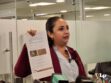 La diputada Vargas en conferencia de prensa