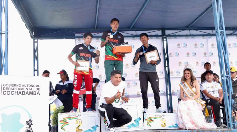 Prueba Nacional de Atletismo, Atleta David Ninavia, Atleta Jhoselyn Camargo