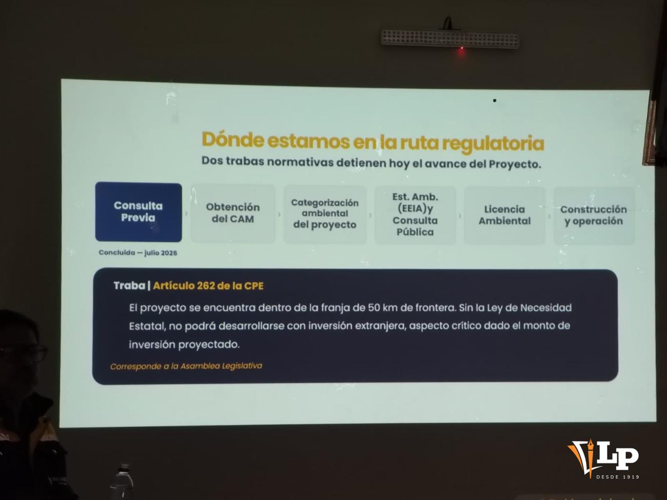 proceso para consolidar el proyecto minero Carangas