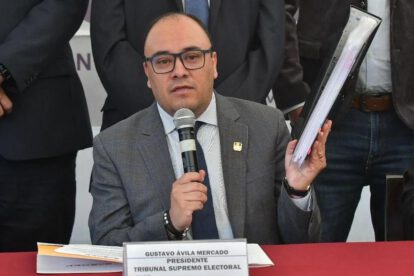 El presidente del Tribunal Supremo Electoral Gustavo Ávila