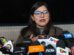 La diputada Claros en conferencia de prensa