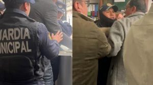 Empujones entre guardias municipales y personal del Concejo
