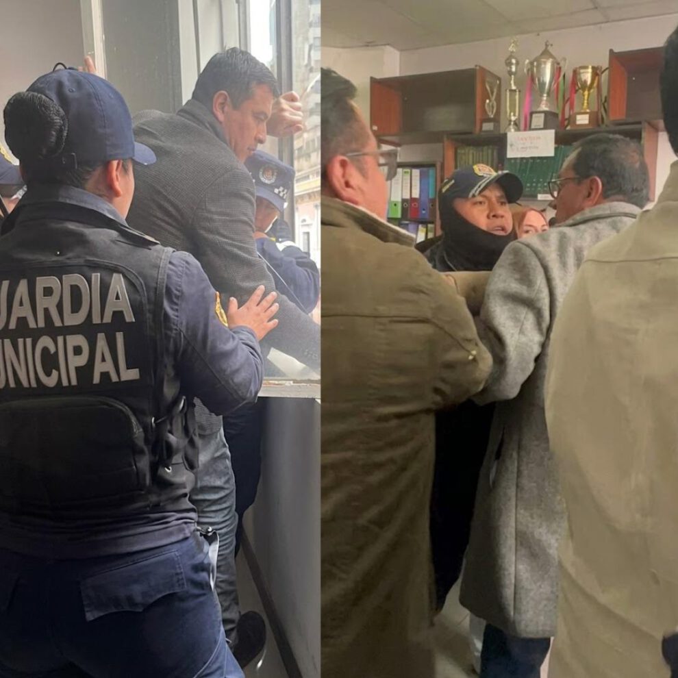 Empujones entre guardias municipales y personal del Concejo