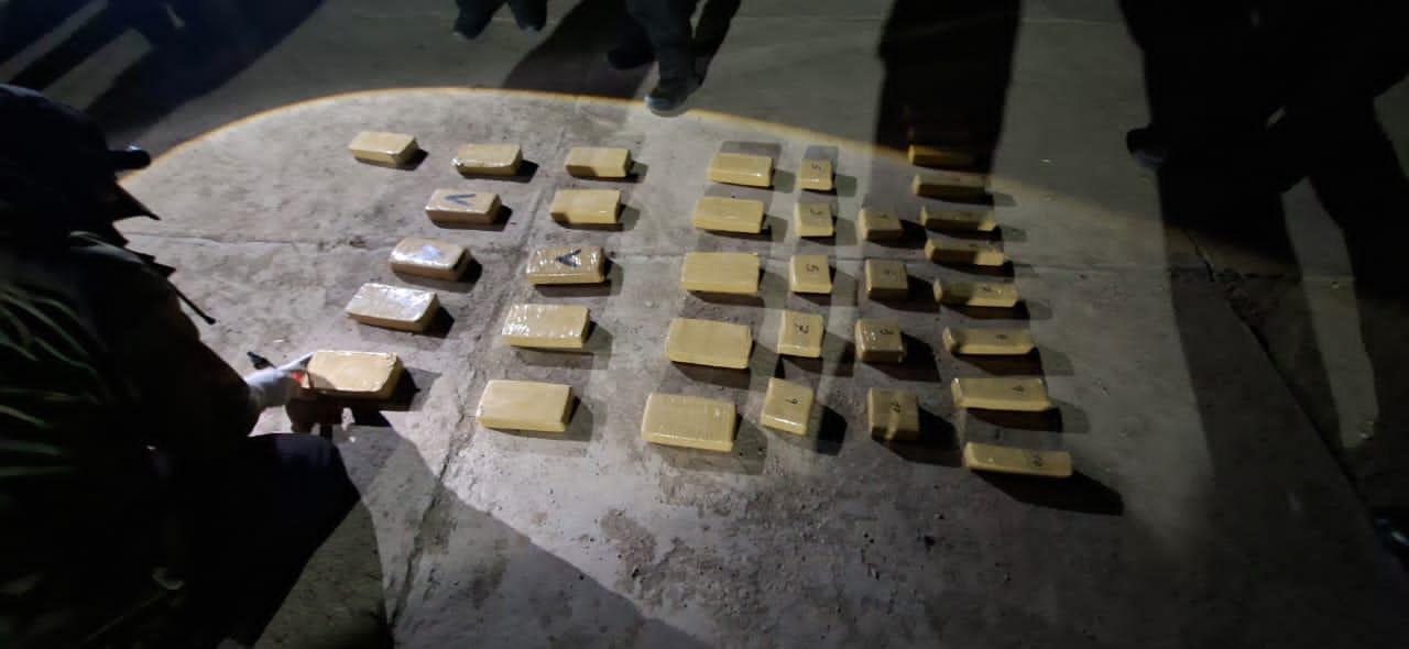 Imagen de la droga incautada