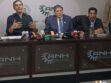 Los ministros de Hidrocarburos y Desarrollo Productivo en conferencia de prensa