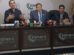 Los ministros de Hidrocarburos y Desarrollo Productivo en conferencia de prensa
