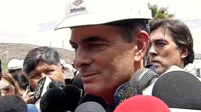 El Presidente Paz ante los medios de comunicación