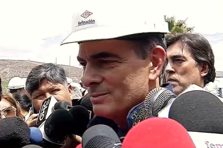 El Presidente Paz ante los medios de comunicación