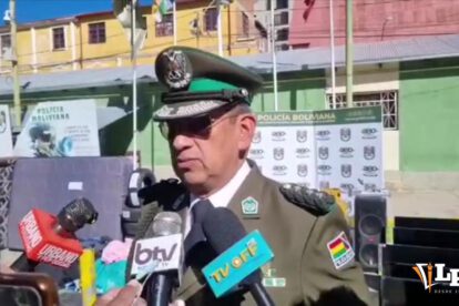 Imagen del nuevo comandante departamental de la Policía de Oruro