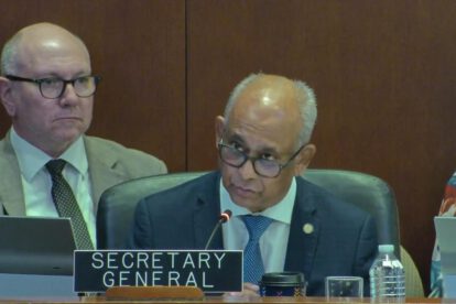 El Secretario General de la OEA, Albert R. Ramdin