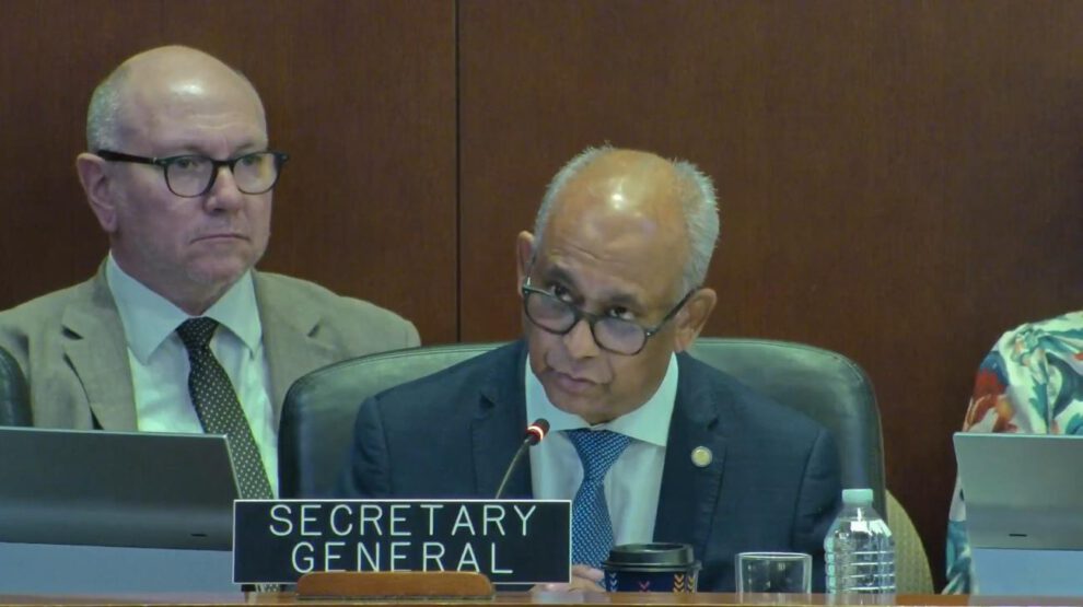 El Secretario General de la OEA, Albert R. Ramdin