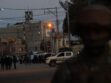 Presencia policial y de seguridad en las inmediaciones del regimiento militar afectado