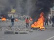 Un punto de bloqueo en una carretera de Bolivia