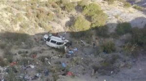 minibús accidentado
