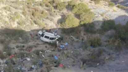 minibús accidentado