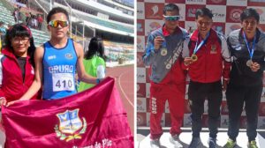 Torneo Nacional de Atletismo en La Paz, Haaron Choque gana dos medallas
