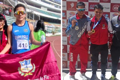Torneo Nacional de Atletismo en La Paz, Haaron Choque gana dos medallas