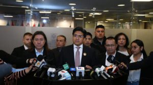 El secretario general en La Paz del Partido Demócrata Cristiano (PDC), Bismarck Villanueva